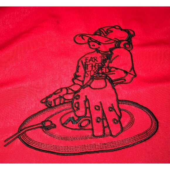 Vtg  X Prime Hip Hop Shirt Sz 2XL "Ear to the Streets" Break Dancing Red Hombre - Picture 2 of 6